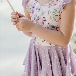 Cheeky Plum Farrah Leotard - Violet Breeze